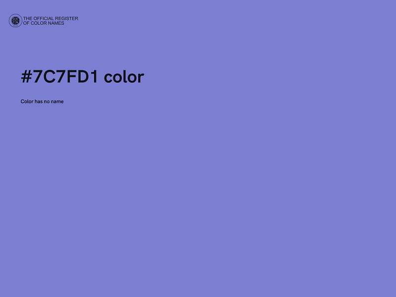 #7C7FD1 color image