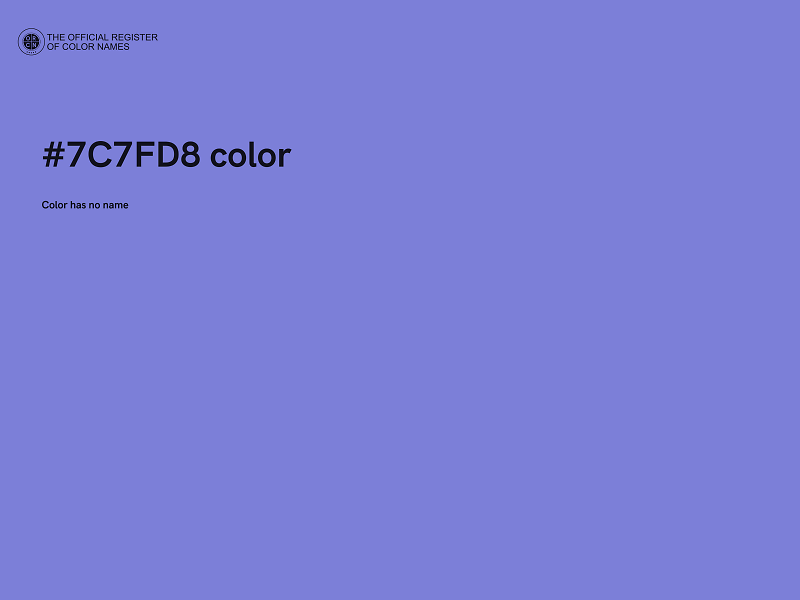 #7C7FD8 color image