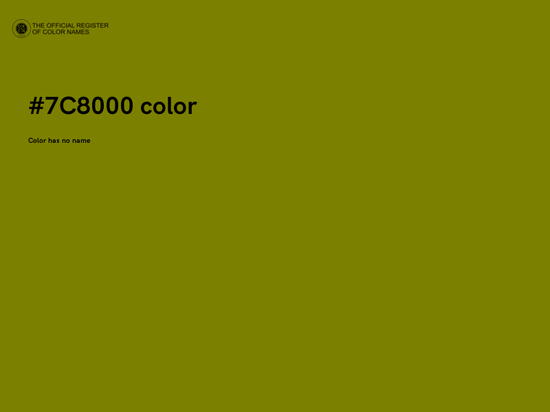 #7C8000 color image