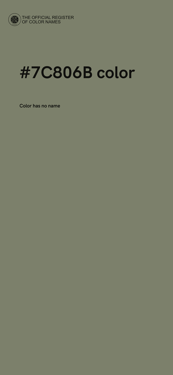 #7C806B color image