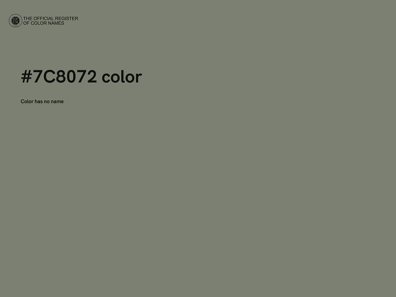 #7C8072 color image