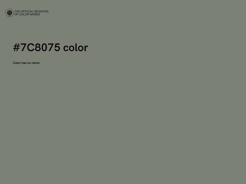 #7C8075 color image