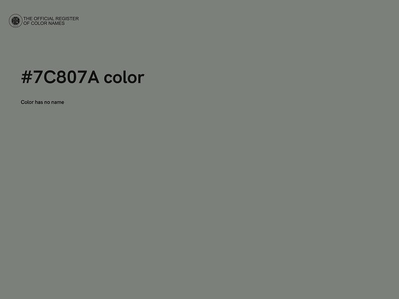 #7C807A color image