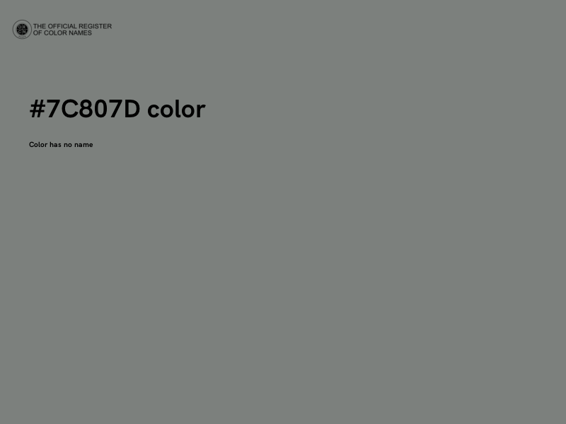#7C807D color image