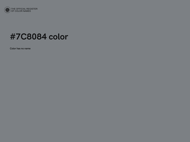 #7C8084 color image