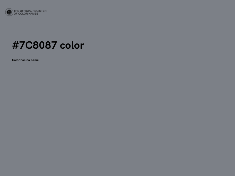 #7C8087 color image