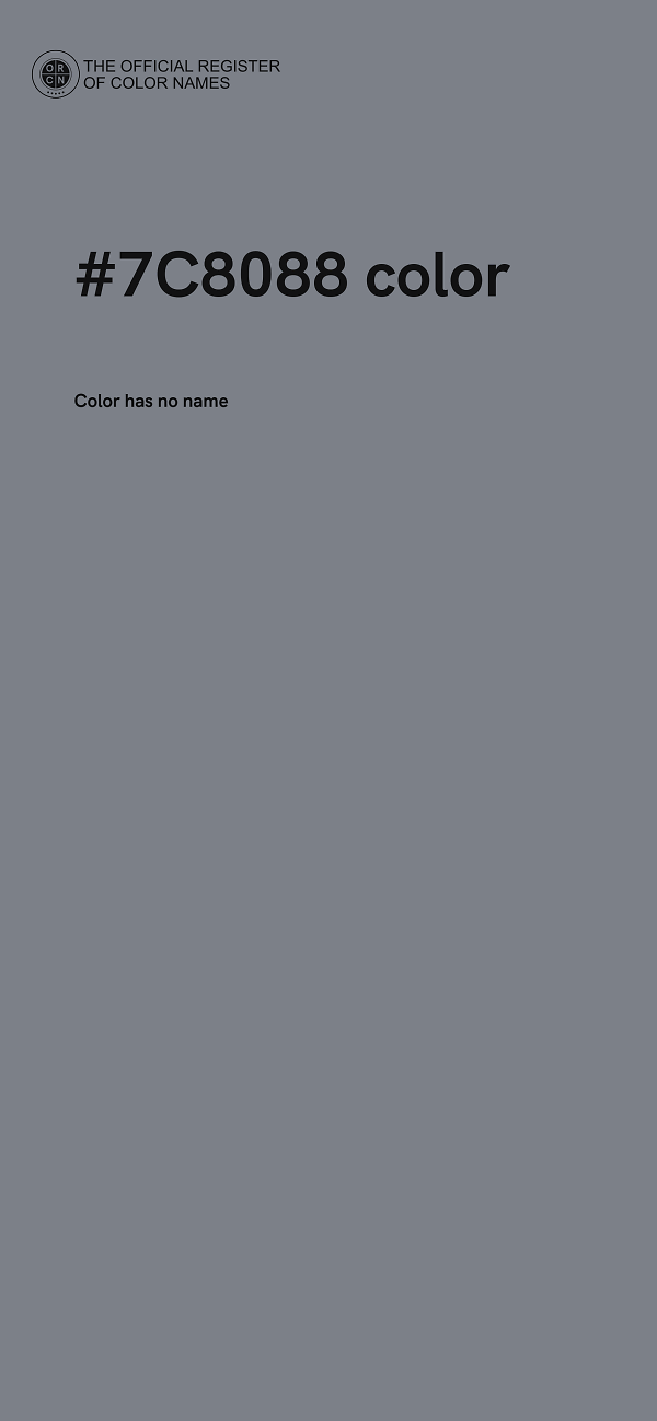 #7C8088 color image