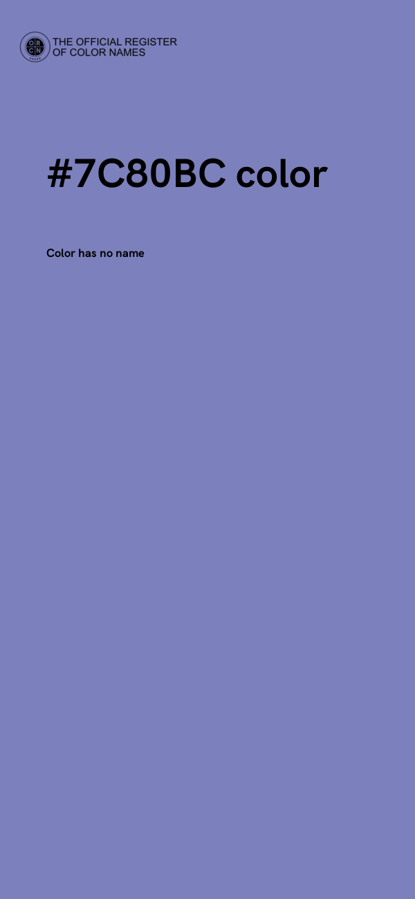 #7C80BC color image