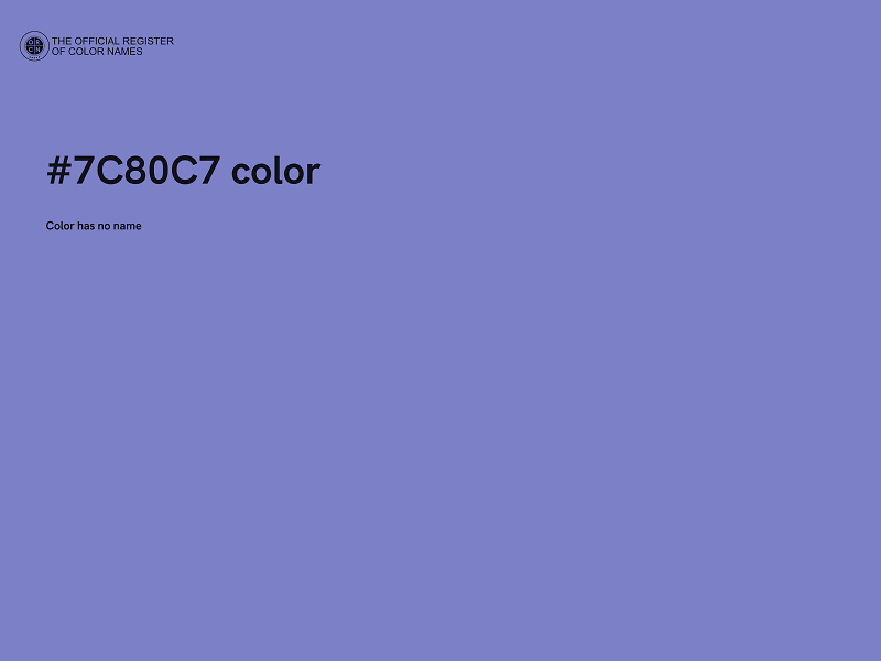 #7C80C7 color image