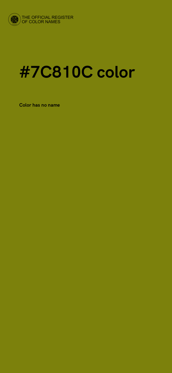 #7C810C color image