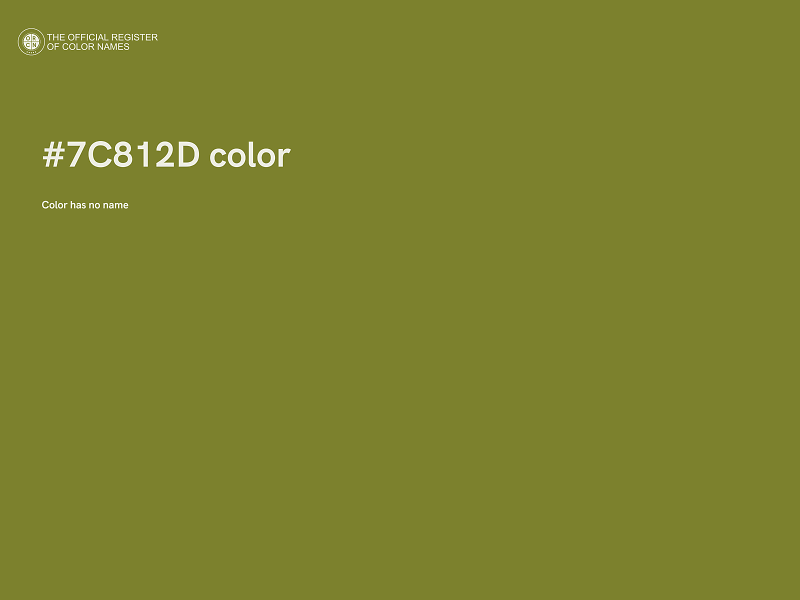 #7C812D color image