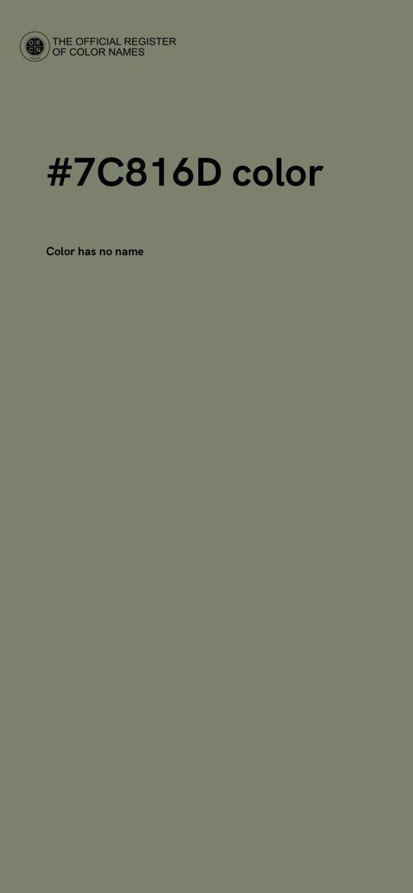 #7C816D color image