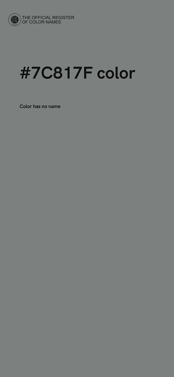 #7C817F color image