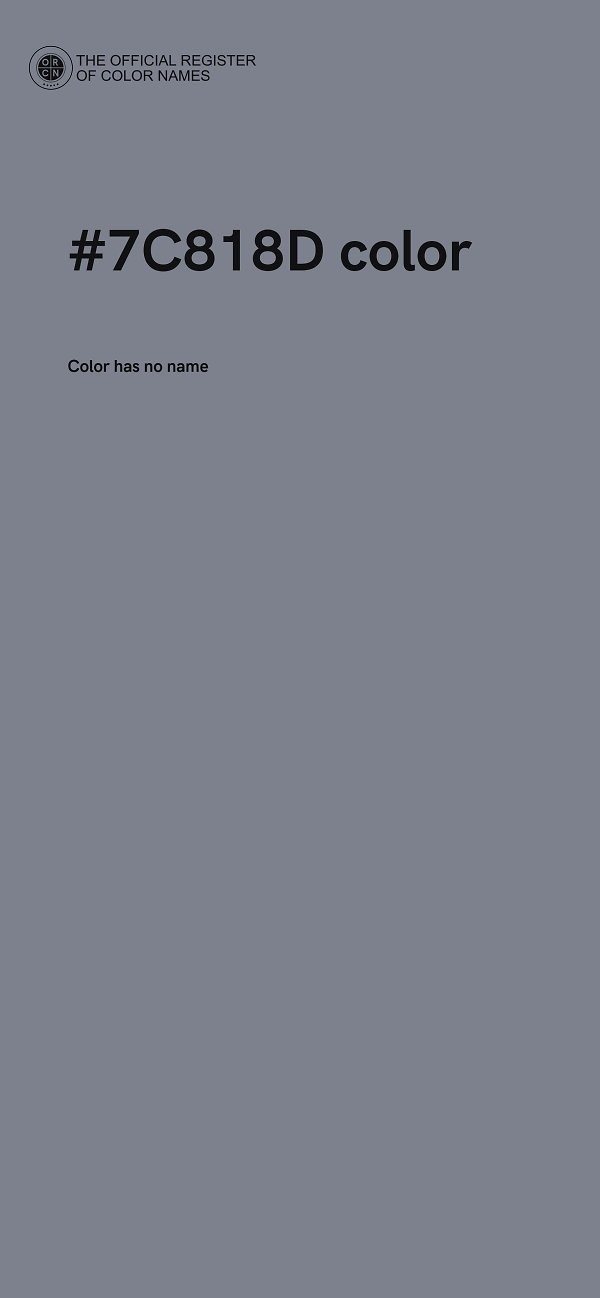 #7C818D color image