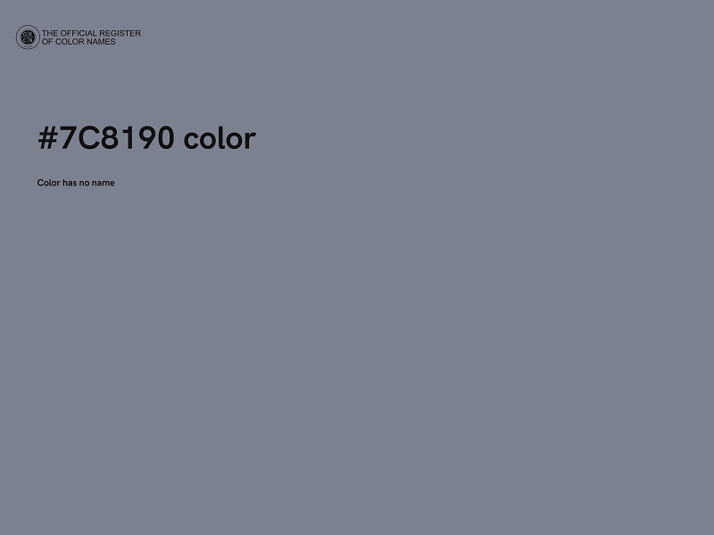 #7C8190 color image