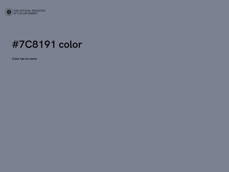 #7C8191 color image