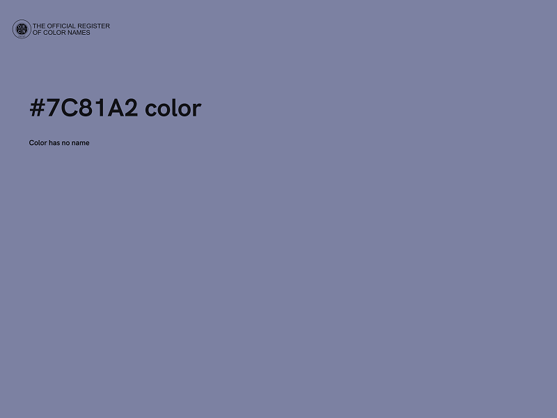 #7C81A2 color image