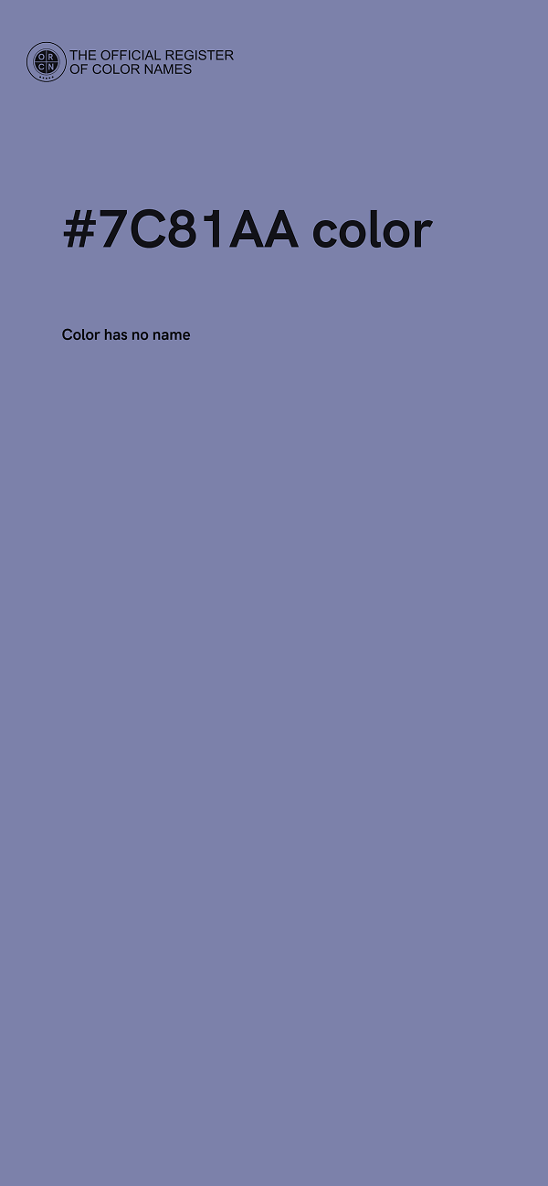 #7C81AA color image