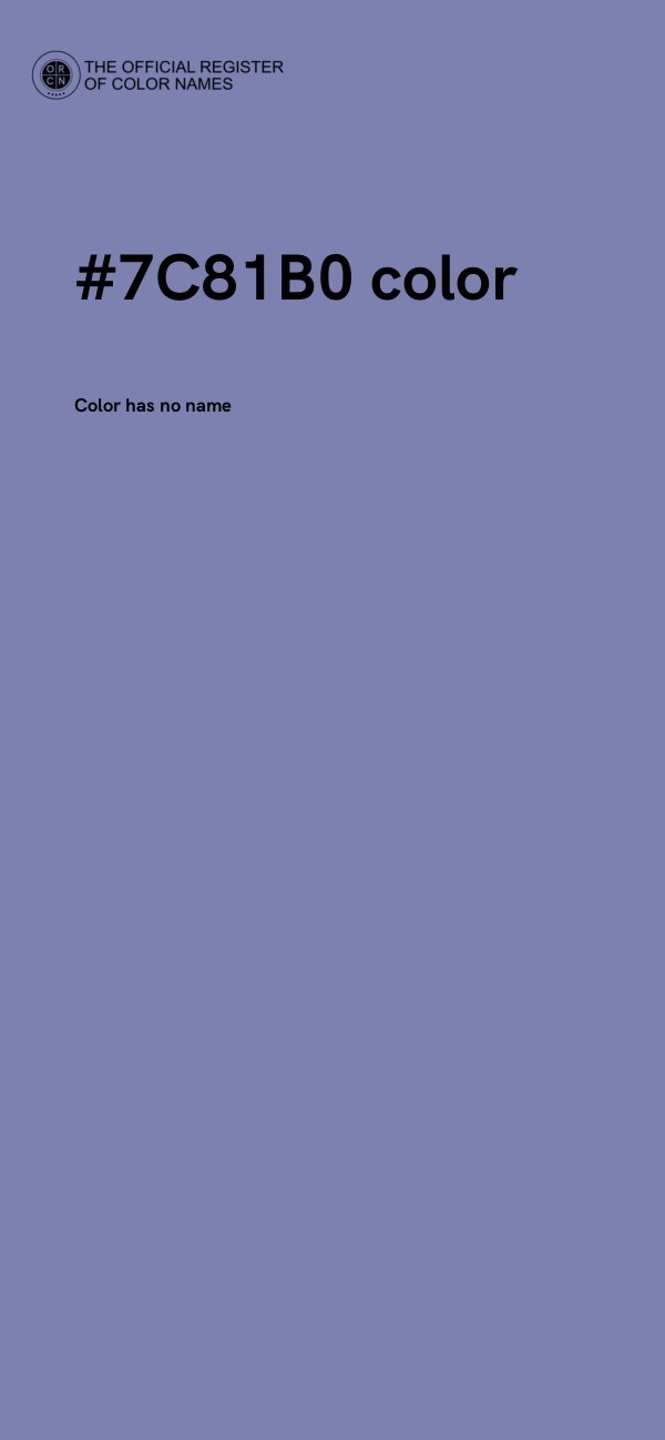 #7C81B0 color image