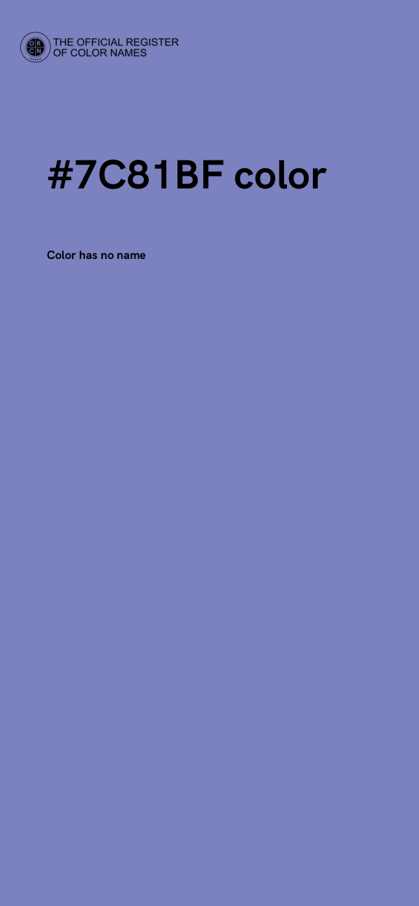 #7C81BF color image