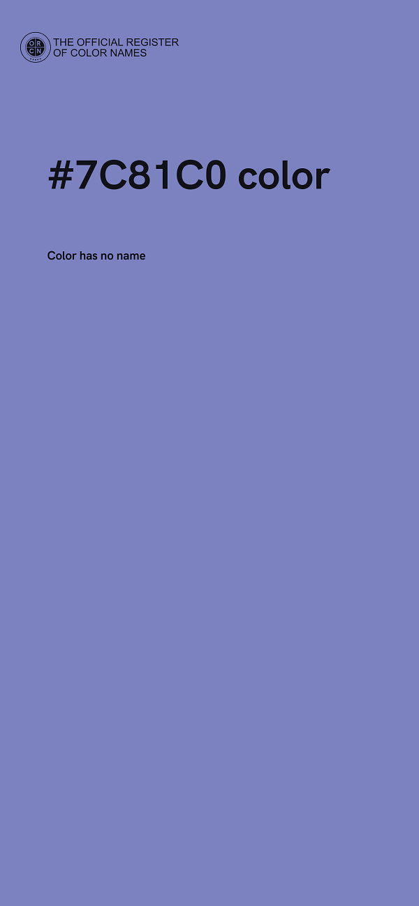 #7C81C0 color image