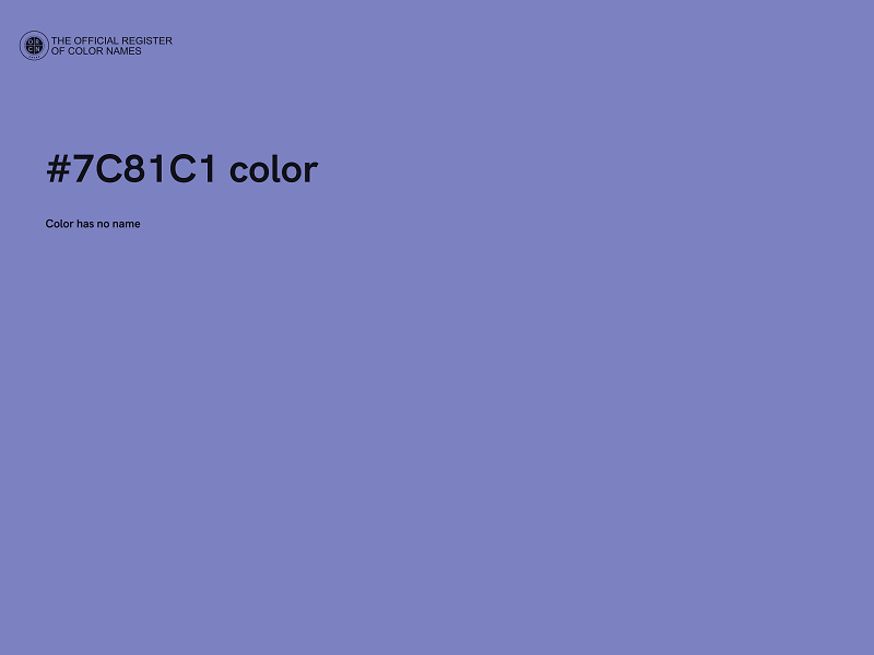 #7C81C1 color image