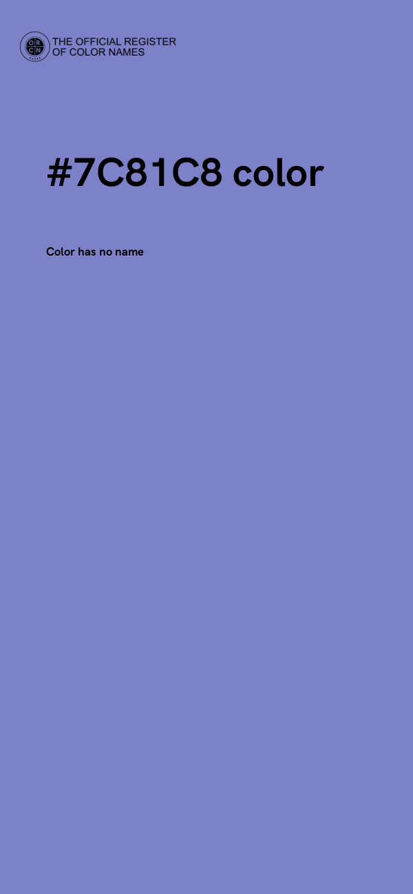 #7C81C8 color image