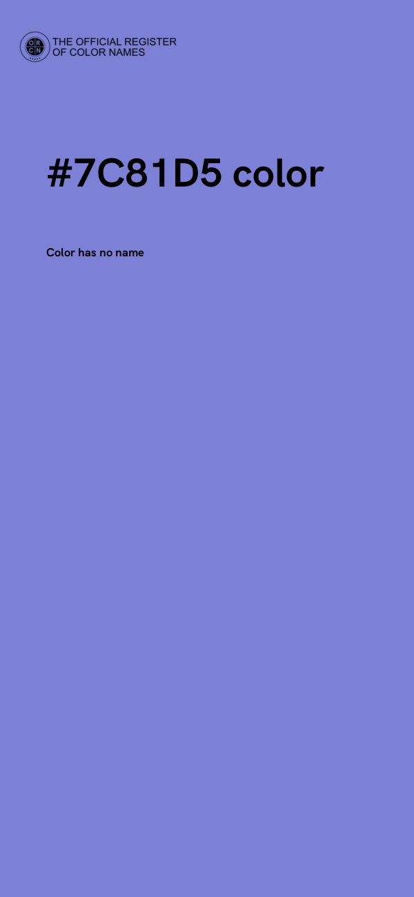 #7C81D5 color image