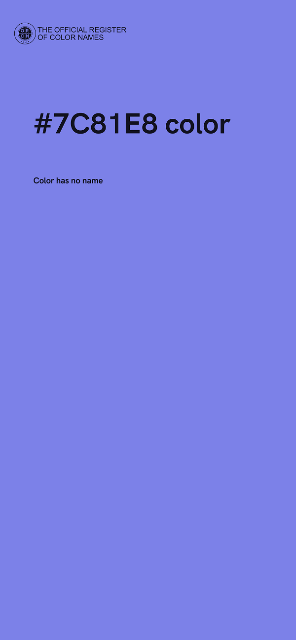 #7C81E8 color image