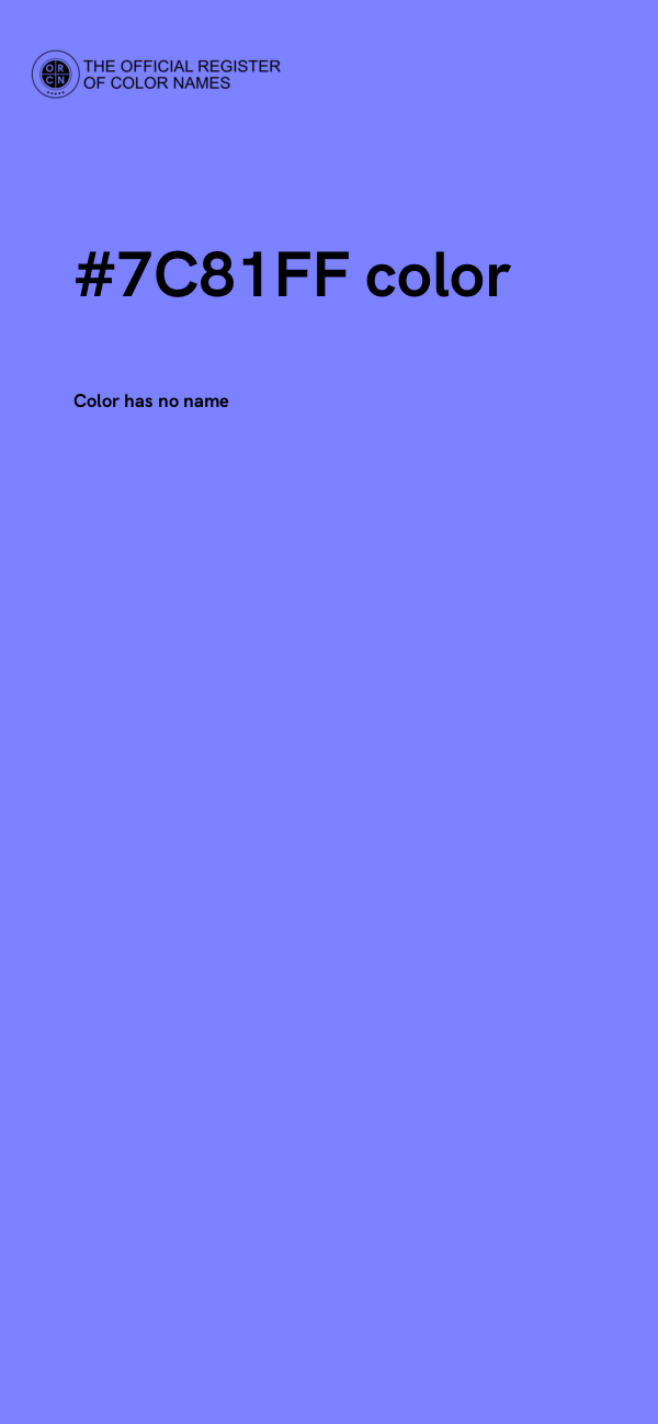 #7C81FF color image