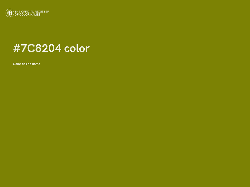 #7C8204 color image
