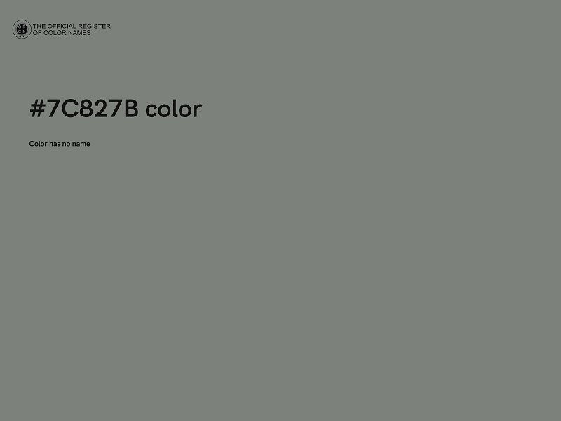 #7C827B color image