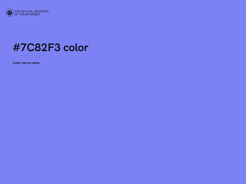 #7C82F3 color image