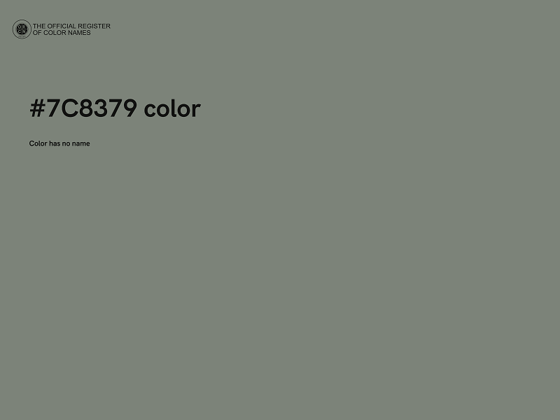 #7C8379 color image