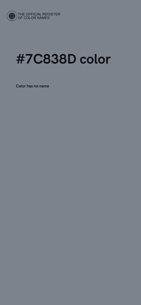 #7C838D color image