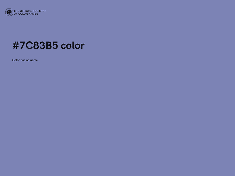 #7C83B5 color image