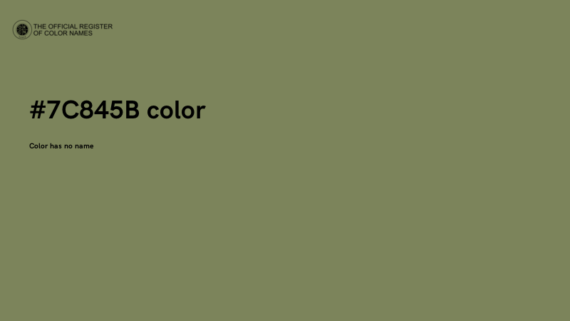 #7C845B color image