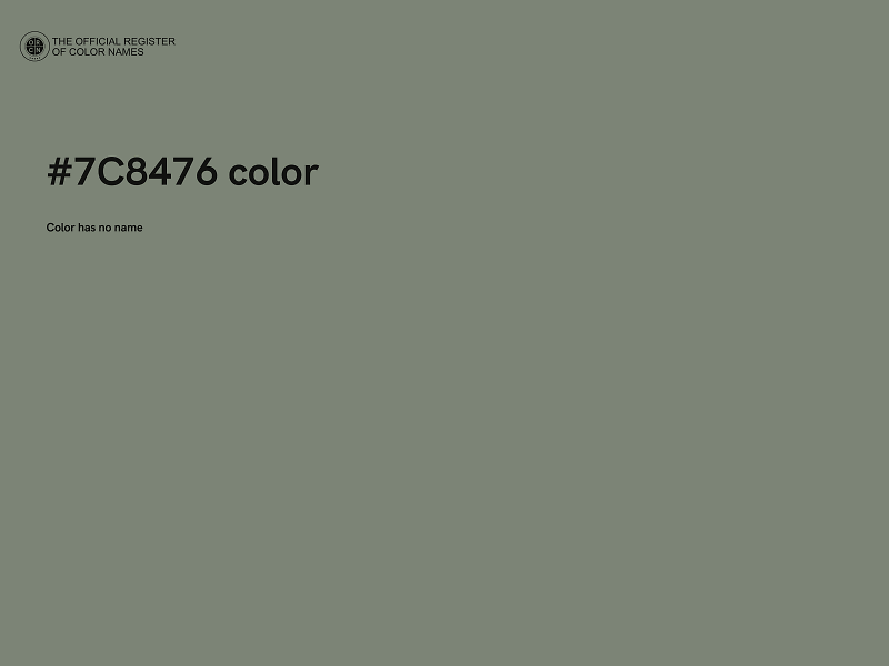 #7C8476 color image