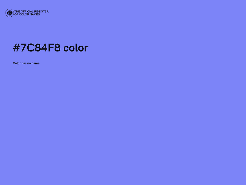 #7C84F8 color image