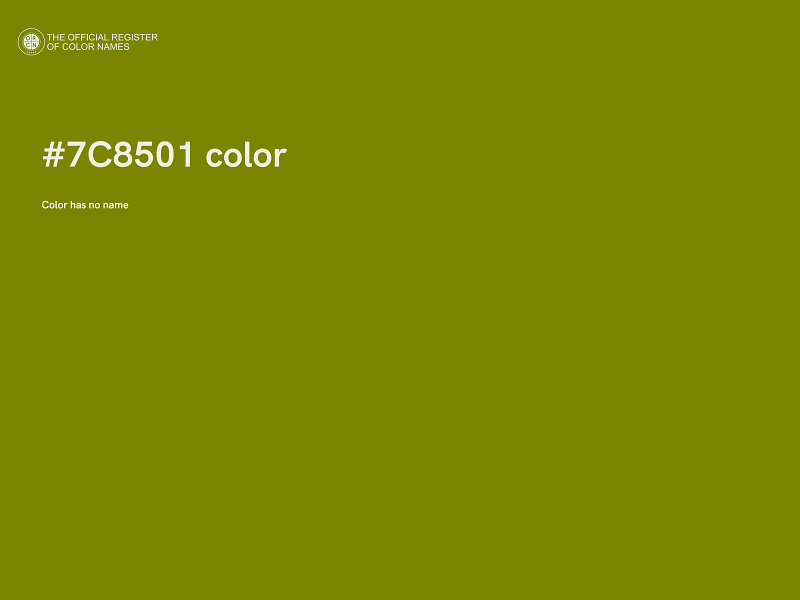 #7C8501 color image