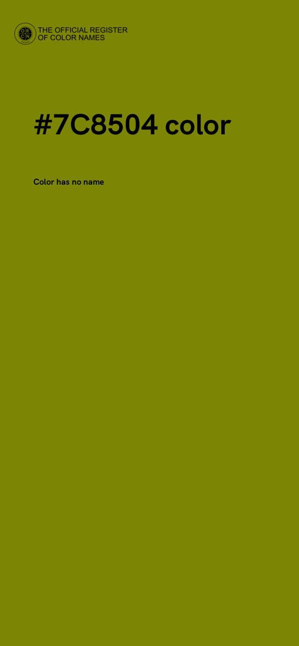 #7C8504 color image