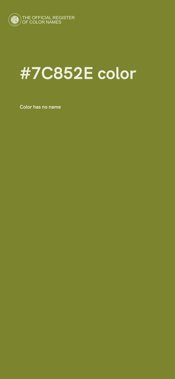 #7C852E color image