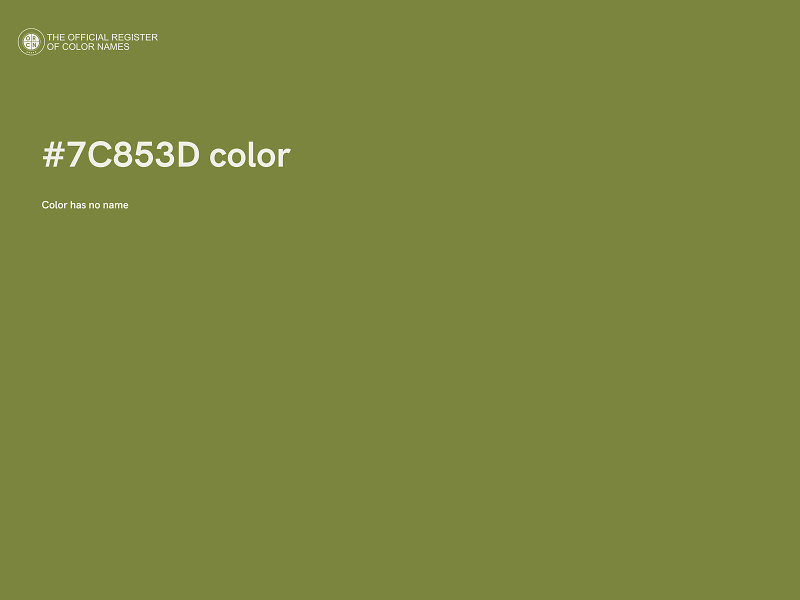 #7C853D color image