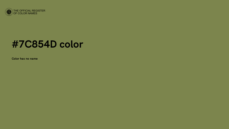 #7C854D color image