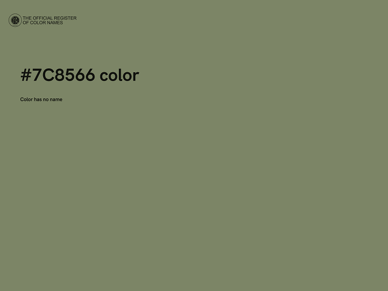 #7C8566 color image