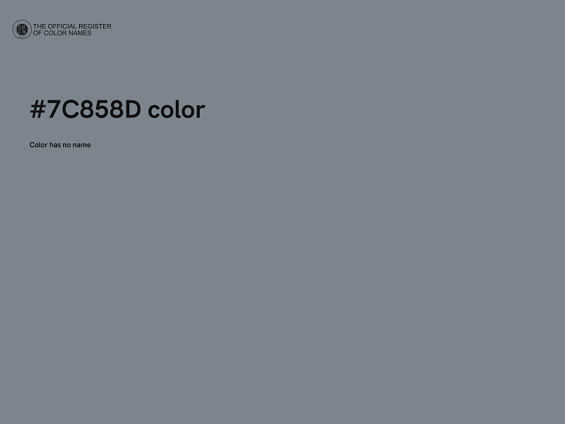 #7C858D color image