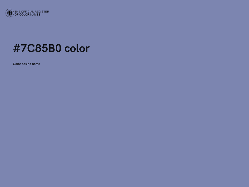#7C85B0 color image