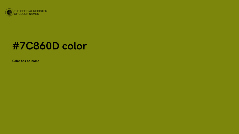 #7C860D color image