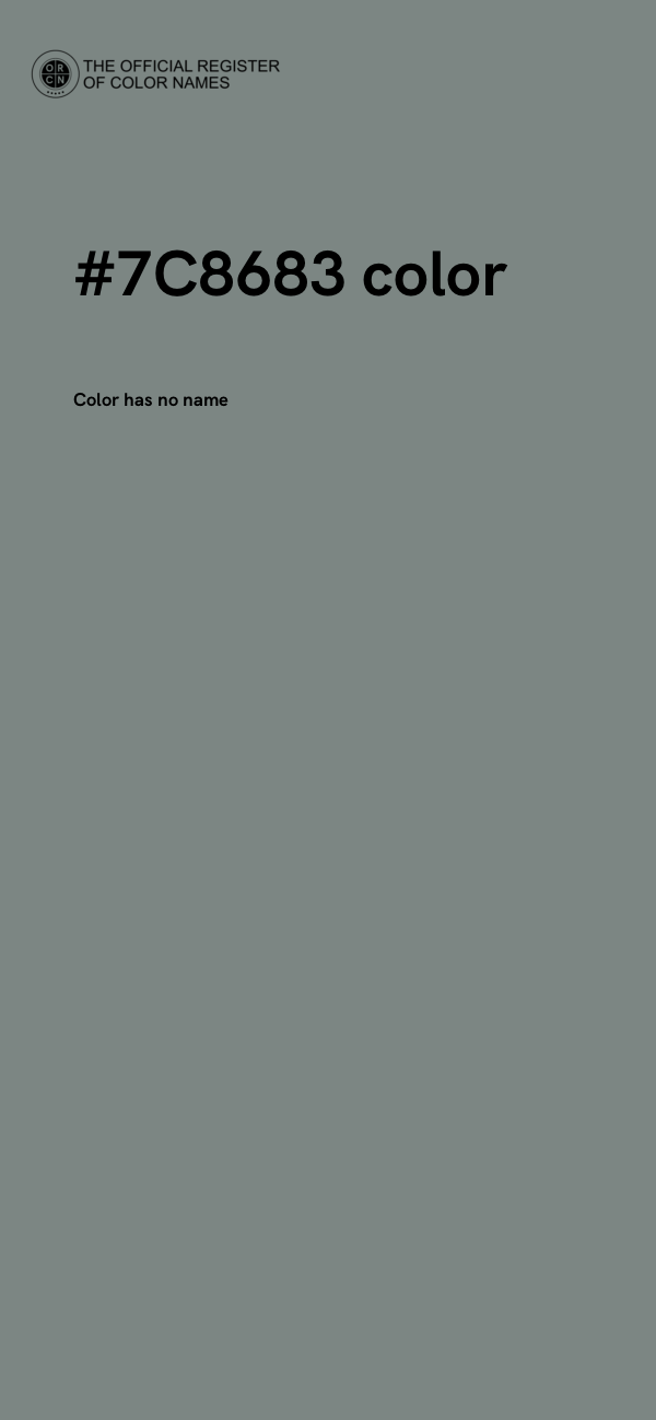 #7C8683 color image