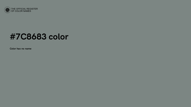 #7C8683 color image